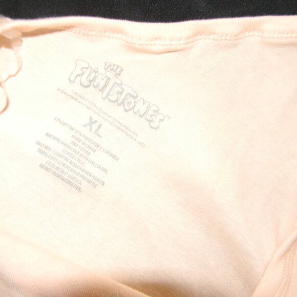 Flintstones BammBamm and Pebbles One Shoulder Tee Tank XL NWOT Retro Ruched - Picture 5 of 6